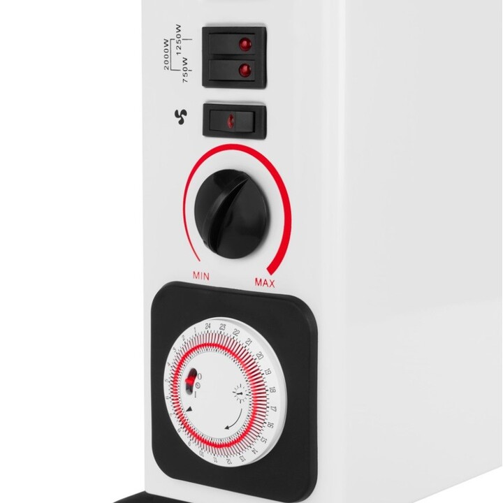 Ch-6000 Timer Turbo Ventilador Aquecedor Convector