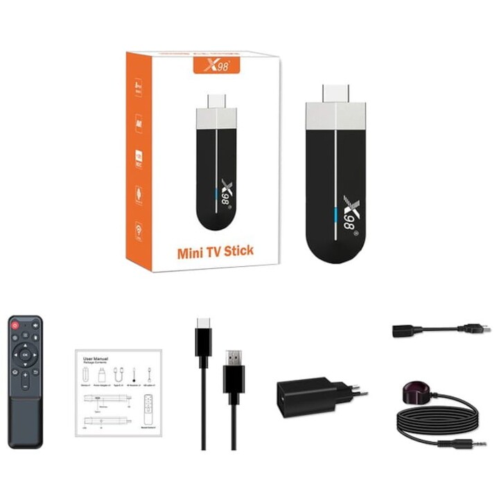 X98 Mini S500 TV Stick S905Y4 4GB/32GB Android 11 - Android TV