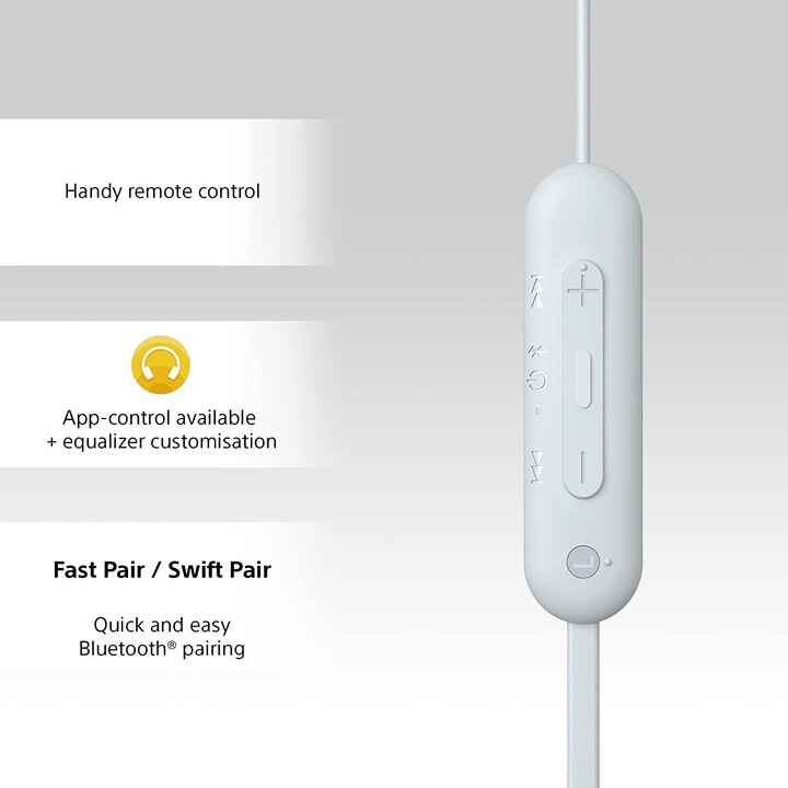 Weiße In-Ear-BT-Kopfhörer