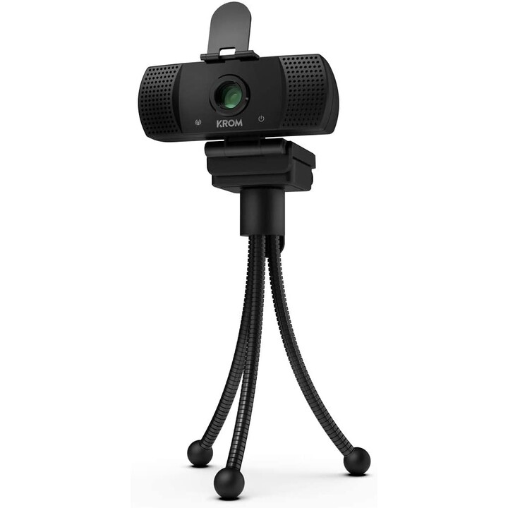Krom Kam NXKROMKAM Full-HD-Webcam 1080p schwarz