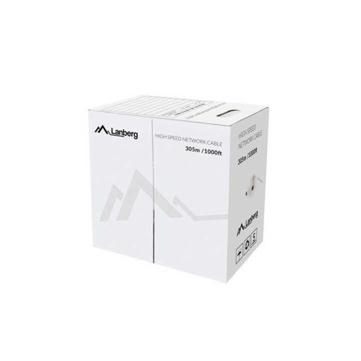 CAVO Lanberg CAT.5E UTP 305M CU WIRE VERDE FLUO