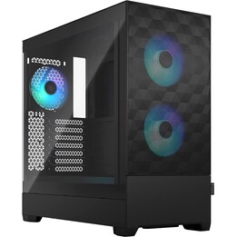 Fractal Design Pop Air RGB - Noir TG Clear Tint (boitier tour midi avec fenêtre latérale et éclairage RGB)