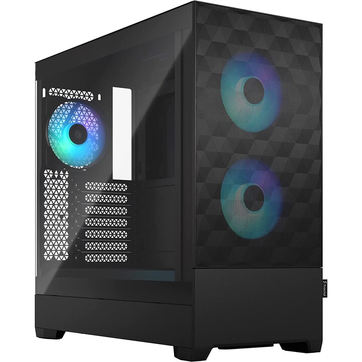 Fractal Design Pop Air RGB - Nero TG Clear Tint (case midi tower con finestra laterale e illuminazione RGB)