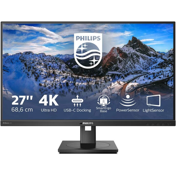Monitor Philips 279P1 de 68,6 cm (27 polegadas) (4K-UHD, painel IPS, DisplayPort, HDMI