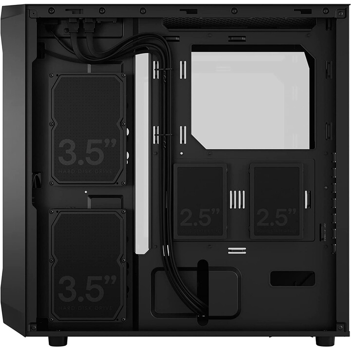Fractal Design Focus 2 - Black TG Clear Tint (Midi Tower Case with Side Window)