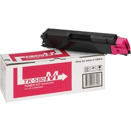 Kyocera Original TK-580M Toner magenta 2,800 pages (1T02KTBNL0) for ECOSYS P6021cdn, FS-C5150DN