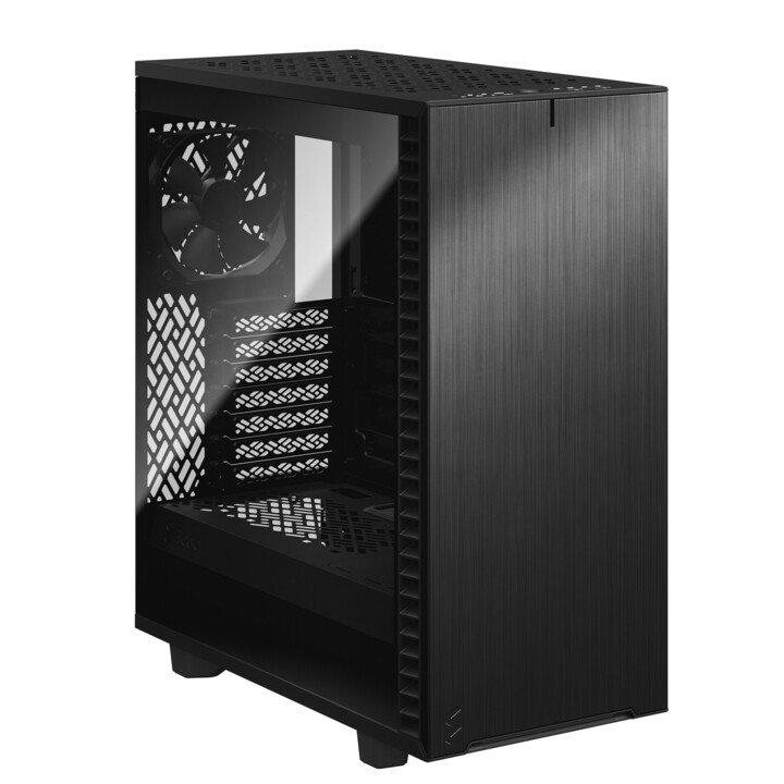ATX FRACTAL DESIGN DEFINE 7 CAIXA DE TORRE DE MÍDIA PRETA COMPACTA