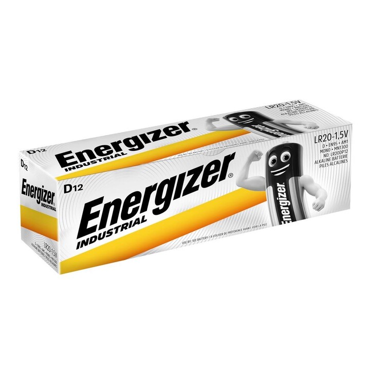 Energizer Industrial Single Use Battery D LR20 Alkaline 1.5 V 12 pc(s)