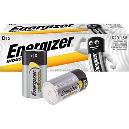 Energizer Industrial Batterie à usage unique D LR20 Alcaline 1,5 V 12 pièce(s)