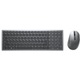 DELL KM7120W keyboard RF Wireless + Bluetooth QWERTY US International Gray, Titanium