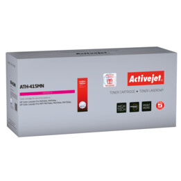 Cartuccia toner Activejet ATH-415MN per stampanti HP; Sostituzione per HP 415A W2033A; Supremo; 2.100 pagine; Viola, con chip