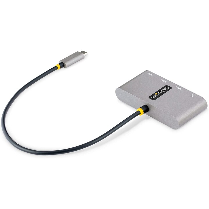 StarTech.com Hub USB-C à 3 ports avec Ethernet - 3x USB-A - USB 3.0 5Gbps - Alimentation par Bus - Hub USB Thunderbolt 3 - Adapt