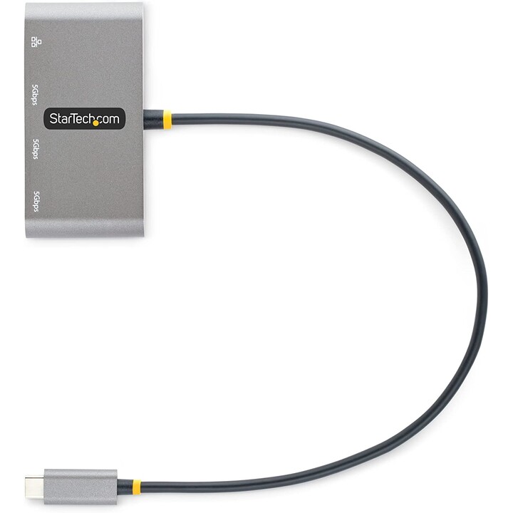 StarTech.com Hub Adaptador USB-C con Ethernet de 3 Puertos USB-A - Red Ethernet Gigabit RJ45 - USB 3.0 5Gbps - Alimentado por el