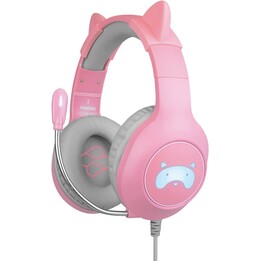 Fones de ouvido para jogos com microfone FR-TEC Tanooki/ Jack 3.5/ Pink