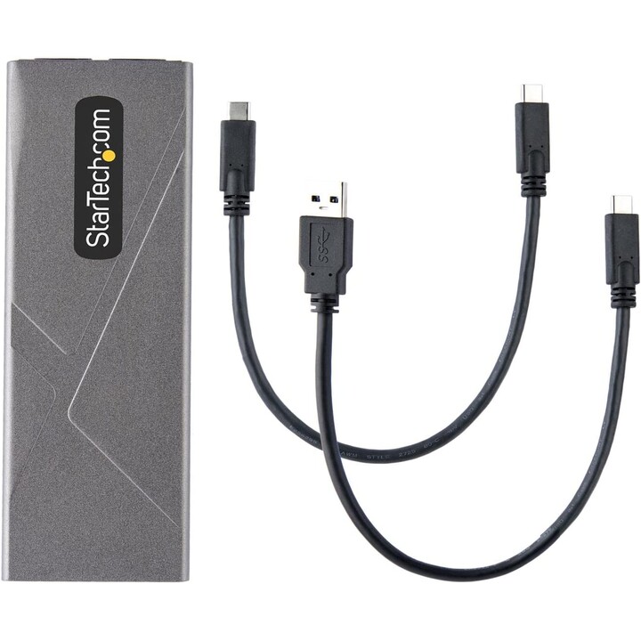 StarTech.com Box SSD M2 NVME - Adattatore USB-C 10Gbps a M.2 NVMe/SATA - Case Esterno USB-C (3.0/3.1) in Alluminio per SSD M2 PC