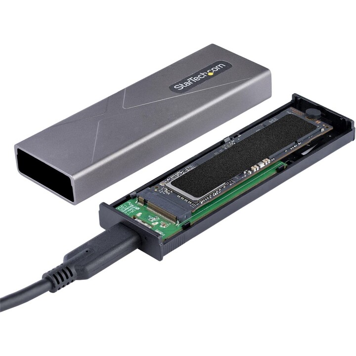 StarTech.com Boîtier Externe SSD M.2 NVMe/SATA - Boîtier Disque Dur SSD M.2 PCIe/SATA - Boîtier SSD M.2 - Boîtier pour SSD M.2 a