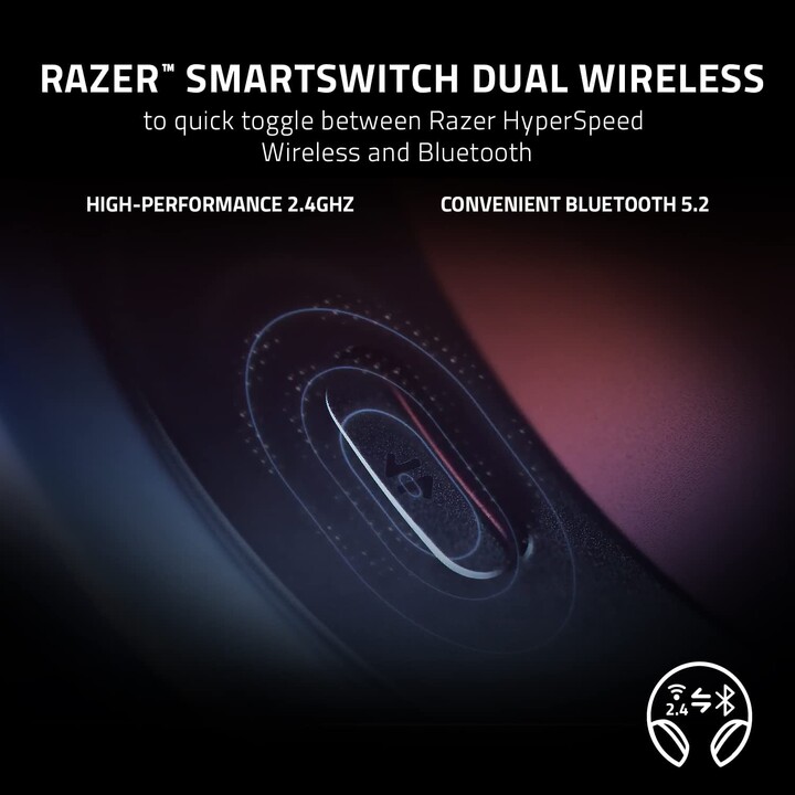 Razer Barracuda Gaming Headset (Bluetooth, 3.5 mm jack, circumaural, wireless)