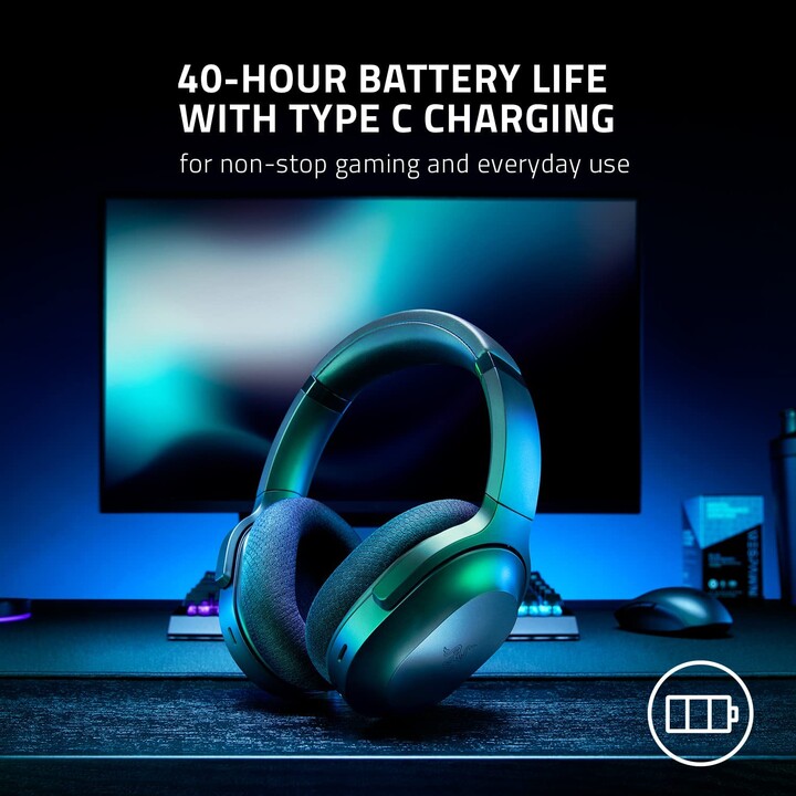 Razer Barracuda Gaming Headset (Bluetooth, 3.5 mm jack, circumaural, wireless)