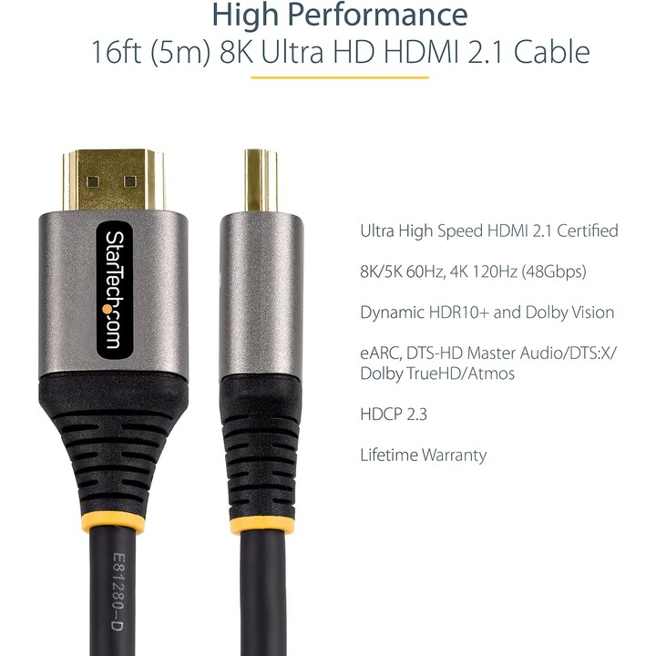 STARTECH.com HDMM21V4M HDMI 2.1 Kabel 4 m schwarz