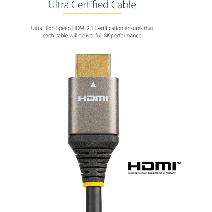 STARTECH.com HDMM21V4M Cavo HDMI 2.1 4 m nero