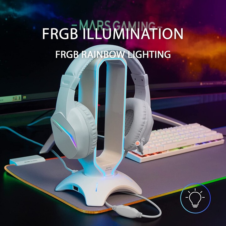 Cuffie da gioco con microfono Mars Gaming MH122/ Jack 3.5/ Bianco