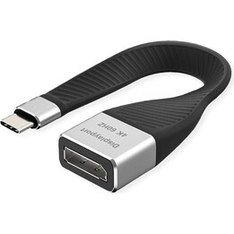 Adaptador Roline Displayport - DisplayPort / USB-C 0.13m negro (12.03.3240)