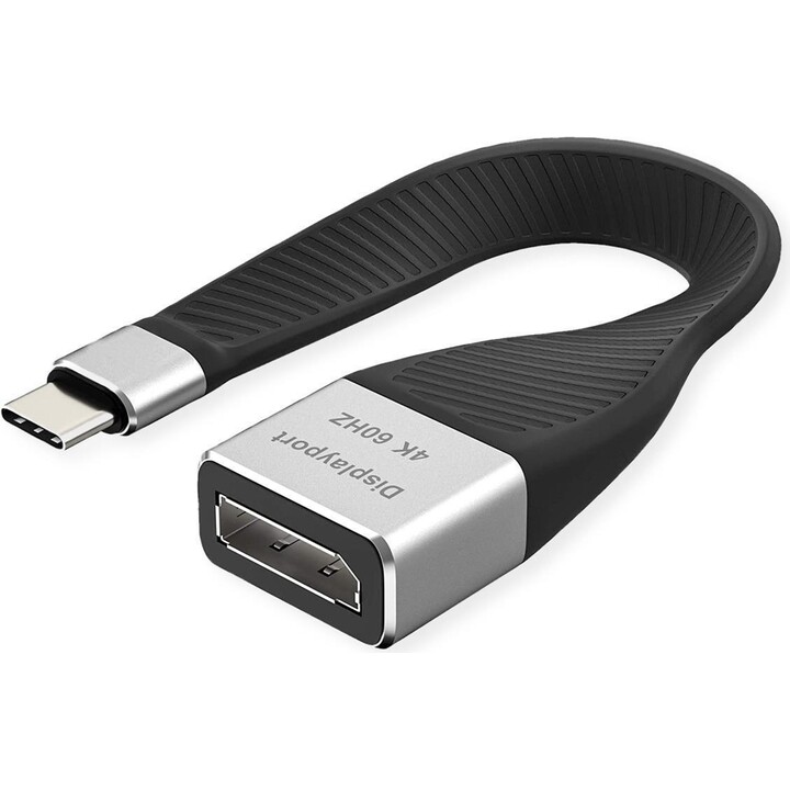 Adattatore Displayport Roline - DisplayPort / USB-C 0,13 m nero (12.03.3240)