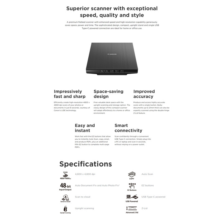 SCANNER CANON CANOSCAN LIDE 400 A4 USB