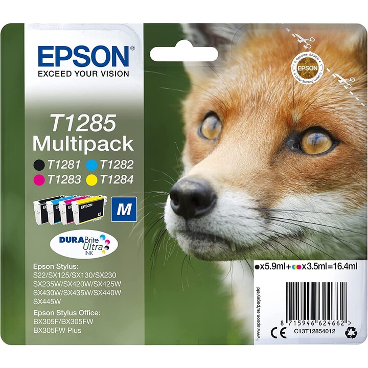 Cartucho de Tinta Original Epson T1285 Multipack/ Negro/ Cian/ Amarillo/ Magenta