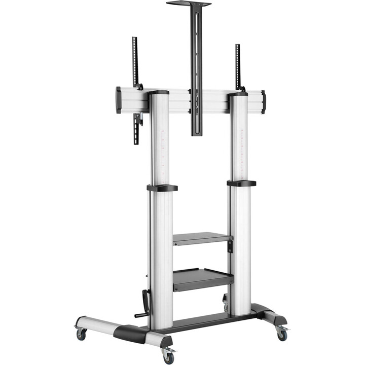 Aisens FT100TE-125 Supporto inclinabile con ruote e manovella per TV 60-100'/ fino a 100 kg