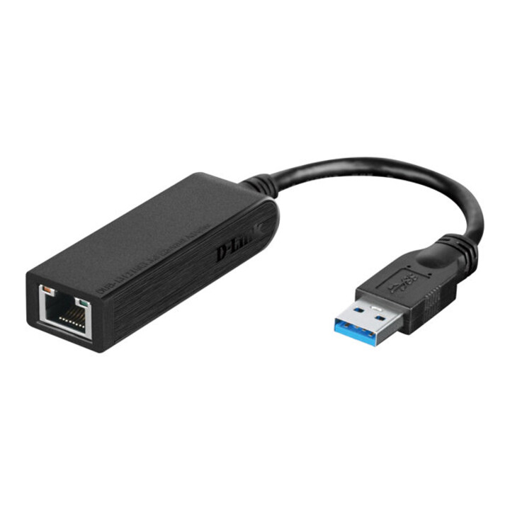 D-Link USB 3.0 Gigabit Ethernet Adaptador Preto