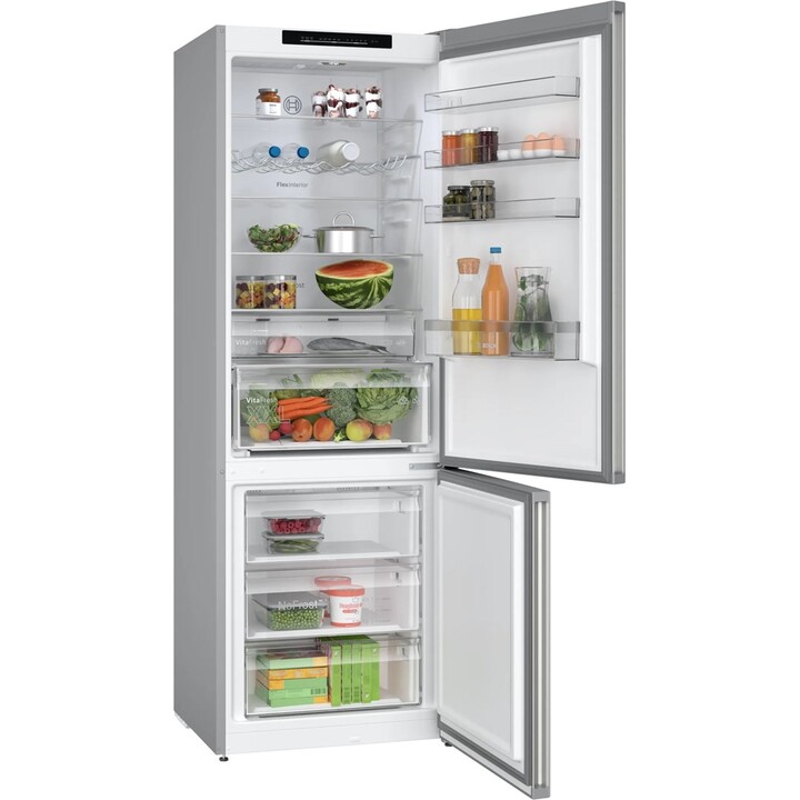 Bosch Serie 4 KGN492IDF nevera y congelador Independiente 440 L D Acero inoxidable
