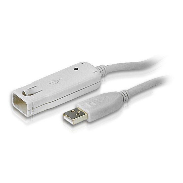 ATEN Cable extensor USB 2.0 de 12 m (soporta conexión en cadena hasta 60 m)