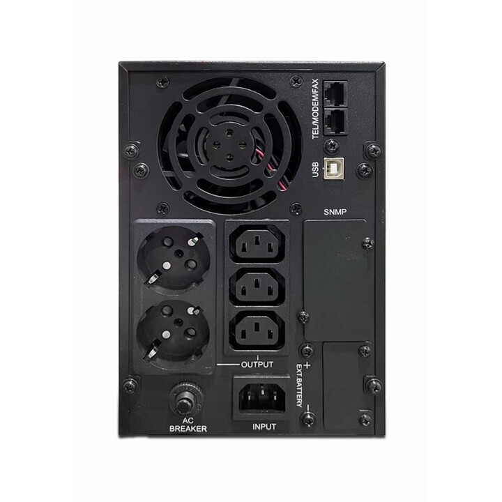 Gembird EG-UPS-PS2000-02 Uninterruptible Power Supply UPS Line Interactive Technology 2 kVA 1600W 3x Power Outlet