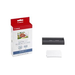 Cassetta nastro originale Canon KC-18IF (BK / C / M / Y) e 18 fogli di carta adesiva 54x86 mm