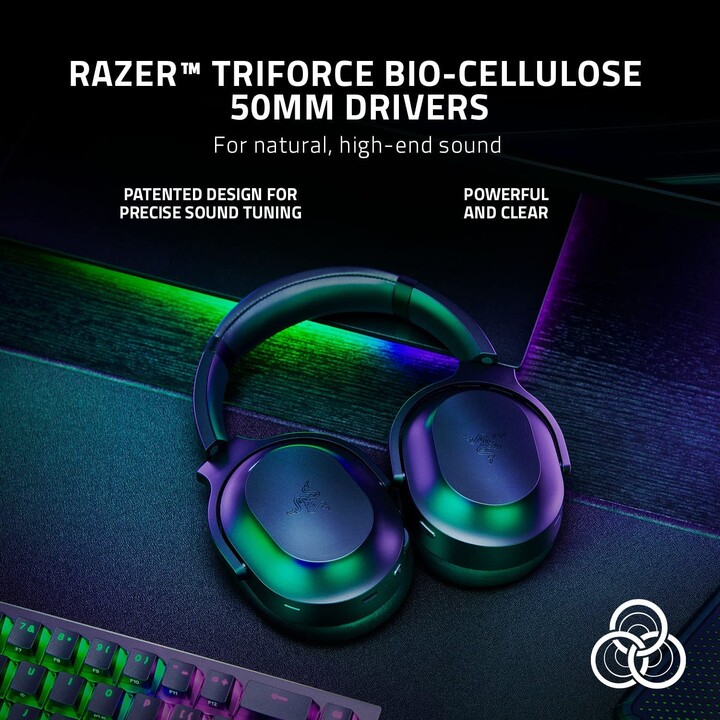 Cuffie da gioco Razer Barracuda Pro (Bluetooth, circumaurale, wireless)