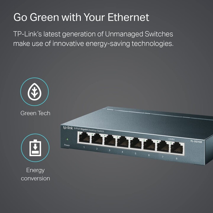 SWITCH TP-LINK 10/100/1000 8 PUERTOS