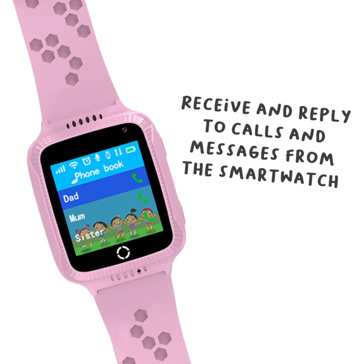 Smartwatch for kids pink