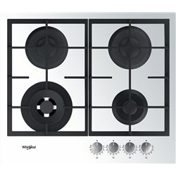 Placa de Gas WHIRLPOOL AKTL 629/WH 60cm 4 zonas Plata