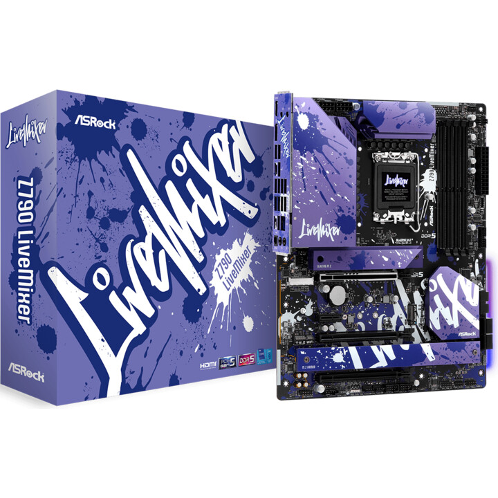 ASROCK Z790 LiveMixer Purple Intel LGA 1700 ATX