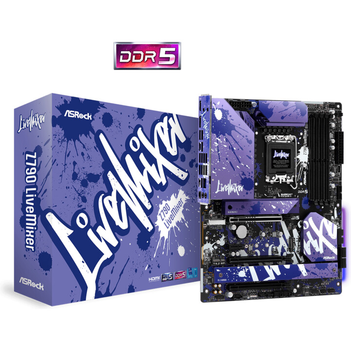 ASROCK Z790 LiveMixer Purple Intel LGA 1700 ATX