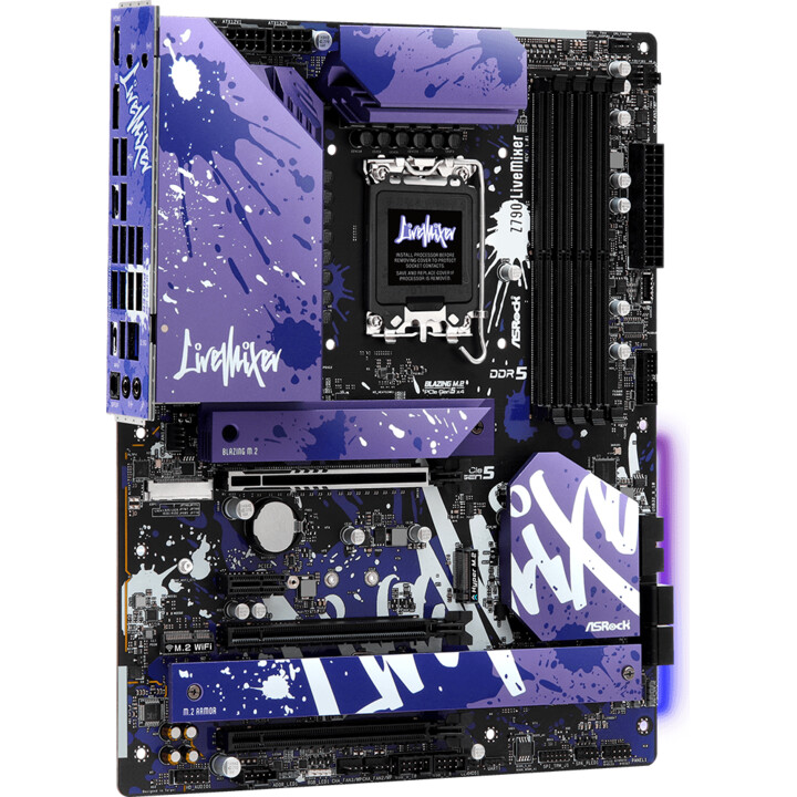 Carte mère ASRock Z790 LiveMixer Purple LGA 1700 ATX