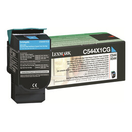 Toner originale Lexmark ciano 4.000 pagine (C544X1CG) per C544dn/dtw/dw/n, C546dtn, X544dn/dtn/n/dw, X546dtn, X548de/dte