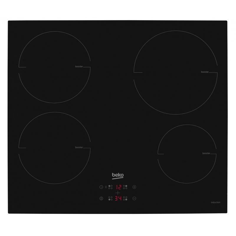 Placa eléctrica Beko HII64400MT 60 cm 4 zonas Negro
