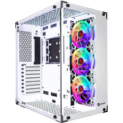 BOX ATX TALIUS CRONOS VERRE TREMPÉ RVB BLANC