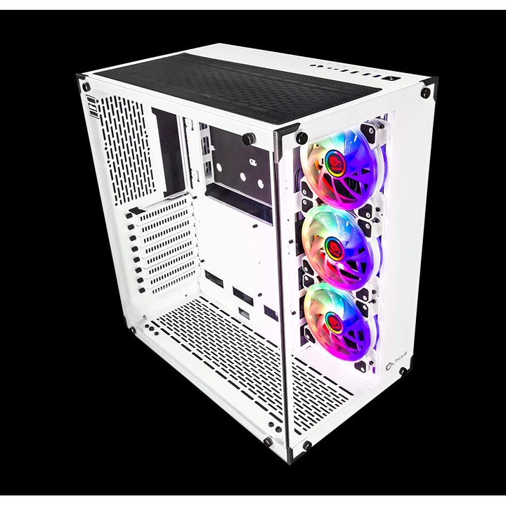 ATX BOX TALIUS CRONOS WHITE RGB TEMPERED GLASS