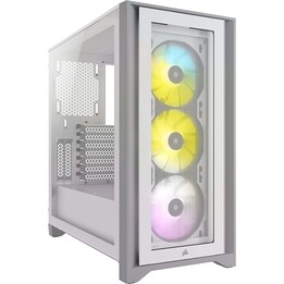 Corsair iCUE 4000X RGB Branco Vidro Temperado - Caixa/Torre