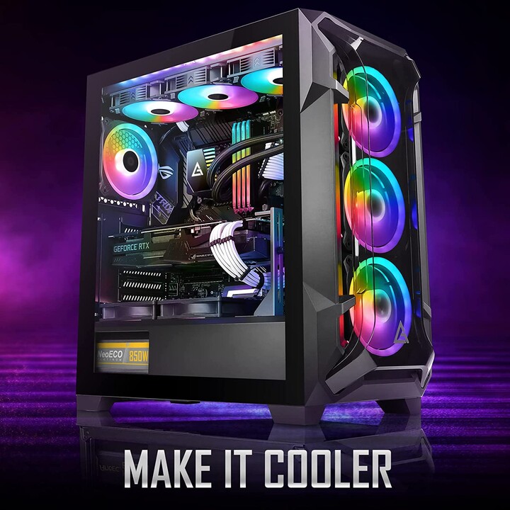 Antec DF600 FLUX Gaming Gehärtetes Glas – Gehäuse/Tower