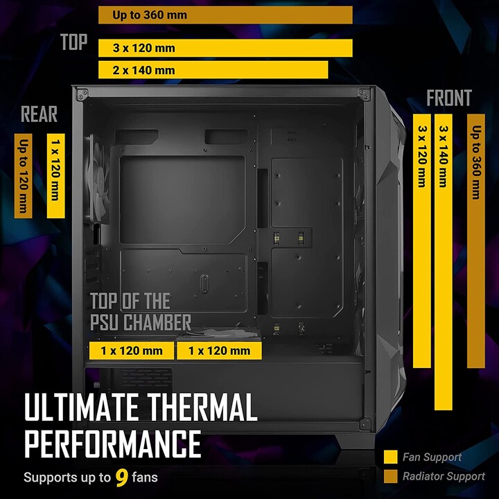 Antec DF600 FLUX Gaming Tempered Glass - Case/Tower