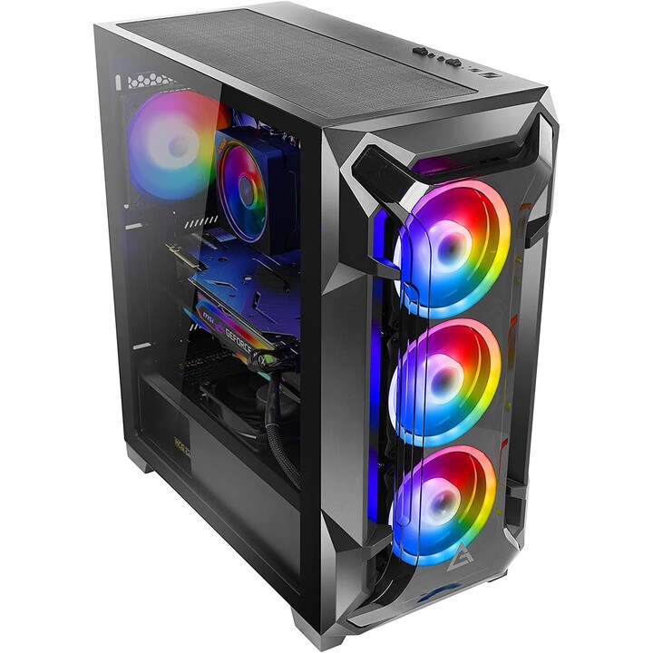Antec DF600 FLUX Gaming Gehärtetes Glas – Gehäuse/Tower